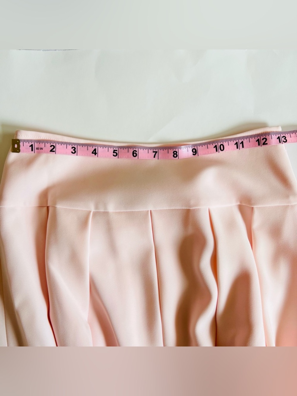 JESUS DIAMANTE Pink Midi Skirt with Lace Detail & Back Bow - Picture 9 of 9